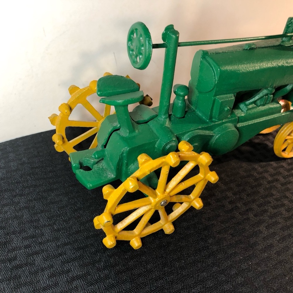 12” long Die cast Green and Yellow Toy Tractor Big!! - Picture 9 of 14